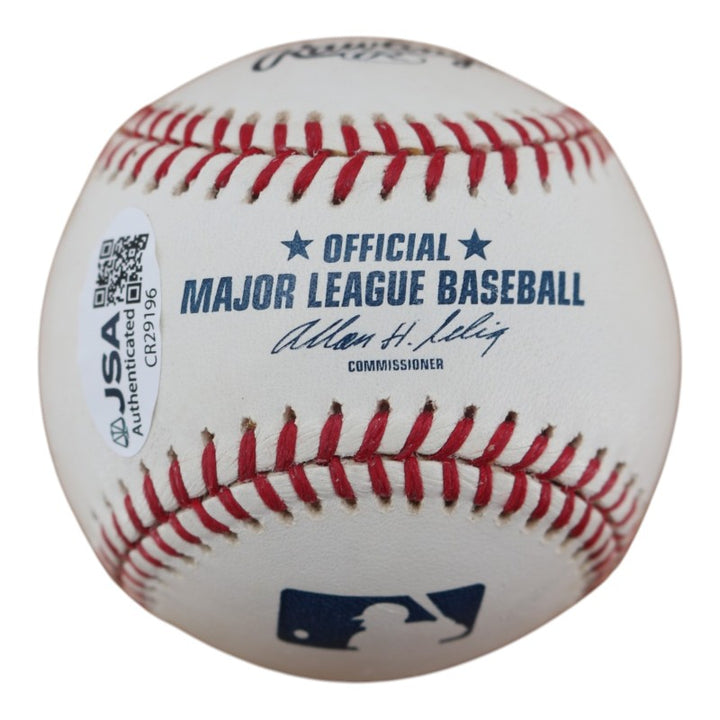 Al Leiter Florida Marlins Autographed Inscribed OMLB Baseball JSA  COA