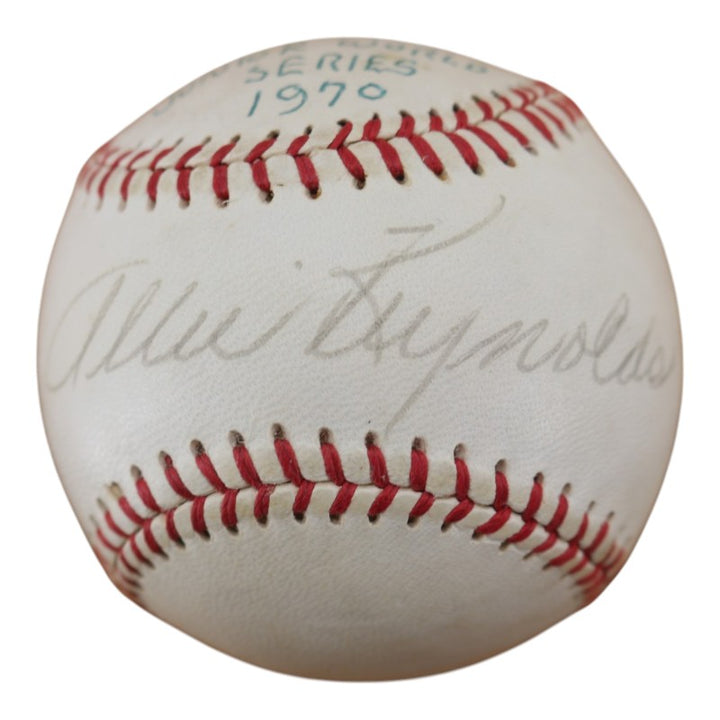 Allie Reynolds Yankees Indians Autographed Personalized OIL JSA COA