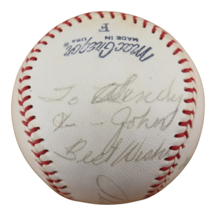 Allie Reynolds Yankees Indians Autographed Personalized OIL JSA COA
