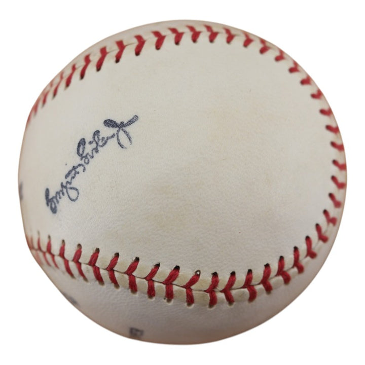 Allie Reynolds Yankees Indians Autographed Personalized OIL JSA COA