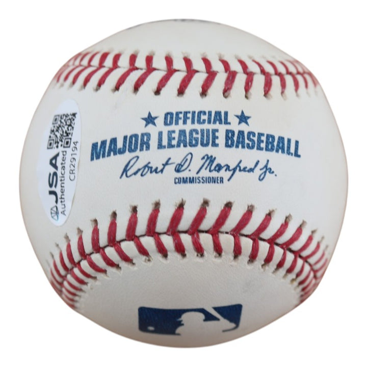 Chris Chambliss New York Yankees Autographed OMLB Baseball JSA COA