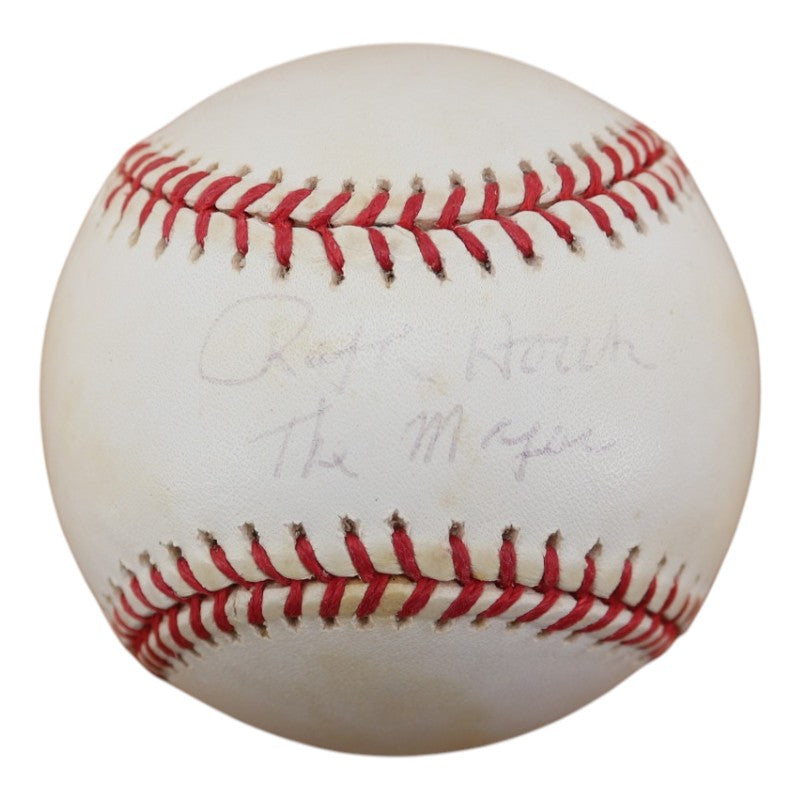 Ralph Houk New York Yankees Autographed Inscribed OAL Baseball JSA COA