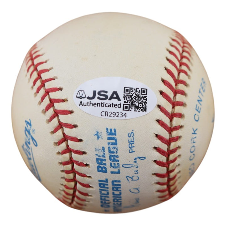 Ralph Houk New York Yankees Autographed Inscribed OAL Baseball JSA COA