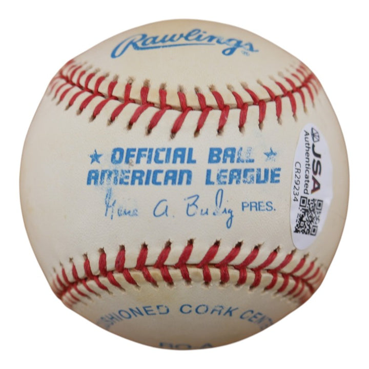 Ralph Houk New York Yankees Autographed Inscribed OAL Baseball JSA COA