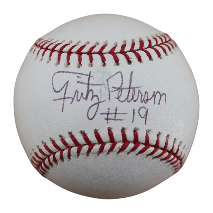 Fritz Peterson New York Yankees Autographed OMLB Baseball JSA COA