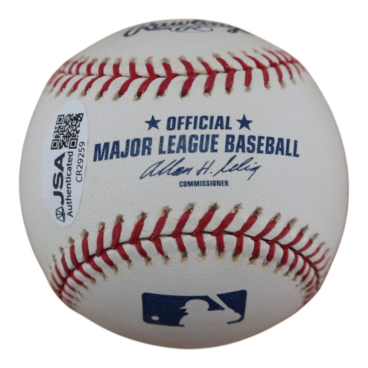 Fritz Peterson New York Yankees Autographed OMLB Baseball JSA COA