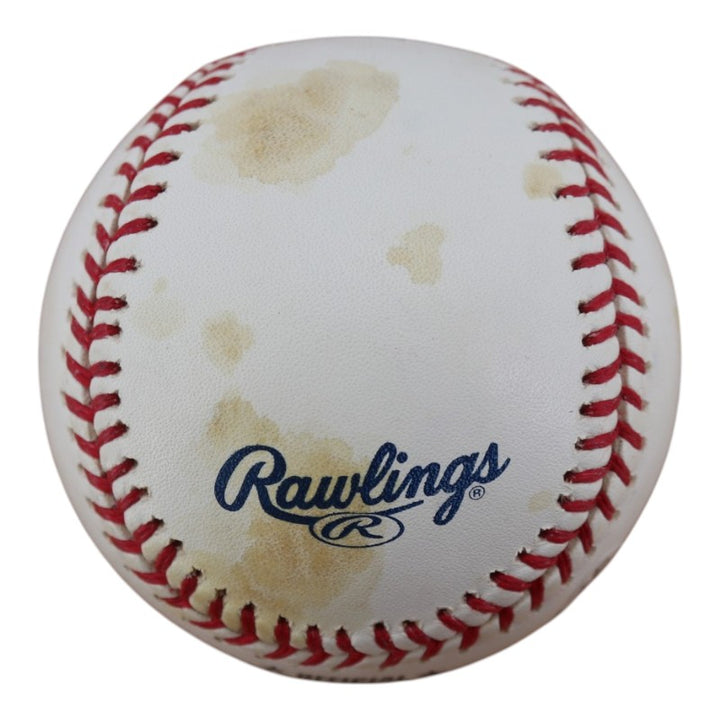 Luis Sojo New York Yankees Autographed OMLB Baseball JSA COA