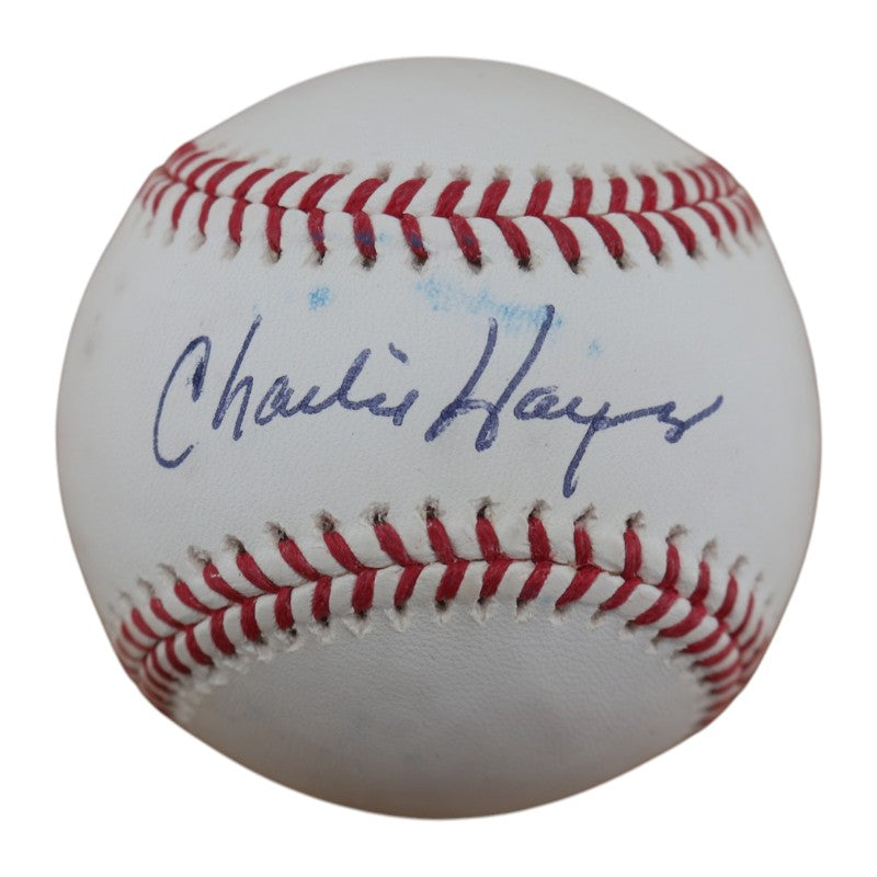 Charlie Hayes New York Yankees Autographed OMLB Baseball JSA COA