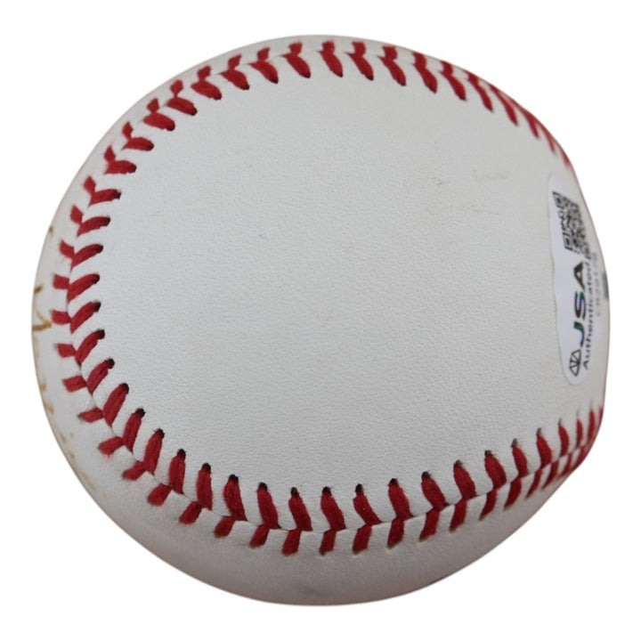 LJ Mazzilli New York Yankees Autographed NYPL Baseball JSA COA