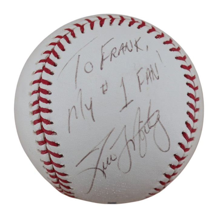 Tino Martinez New York Yankees Autographed OMLB Baseball JSA COA