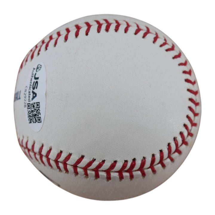 Tino Martinez New York Yankees Autographed Personalized OMLB Baseball JSA COA