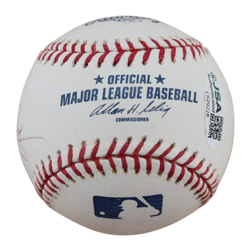 Tino Martinez New York Yankees Autographed Personalized OMLB Baseball JSA COA