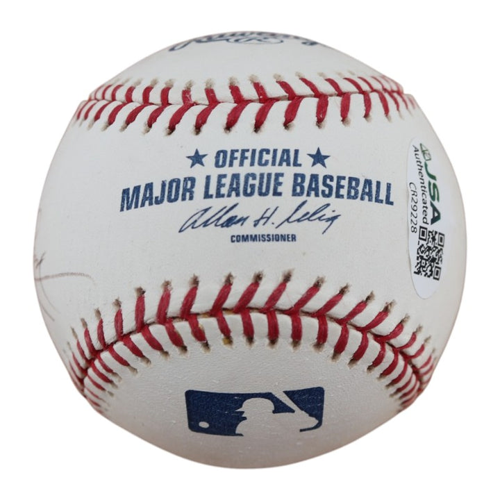 Tino Martinez New York Yankees Autographed Personalized OMLB Baseball JSA COA