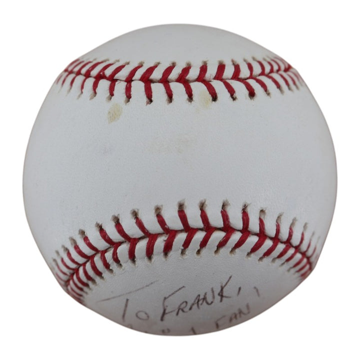 Tino Martinez New York Yankees Autographed Personalized OMLB Baseball JSA COA