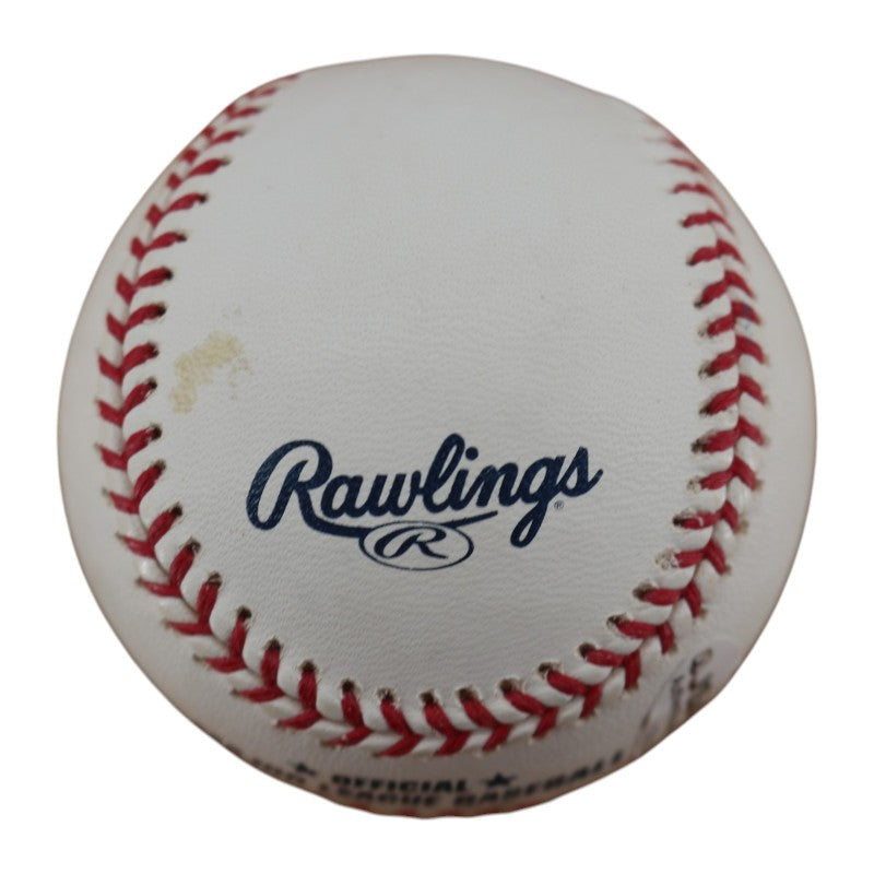 Lyle Overbay New York Yankees Autographed OMLB Baseball JSA COA