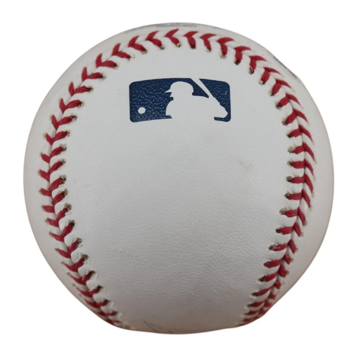 Lyle Overbay New York Yankees Autographed OMLB Baseball JSA COA