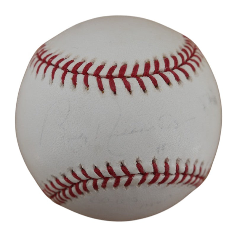 Bobby Richardson New York Yankees Autographed Inscribed OMLB Baseball JSA COA