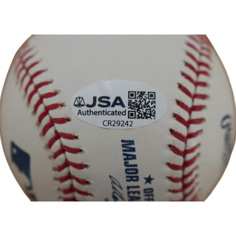 Tino Martinez New York Yankees Autographed OMLB Baseball JSA COA
