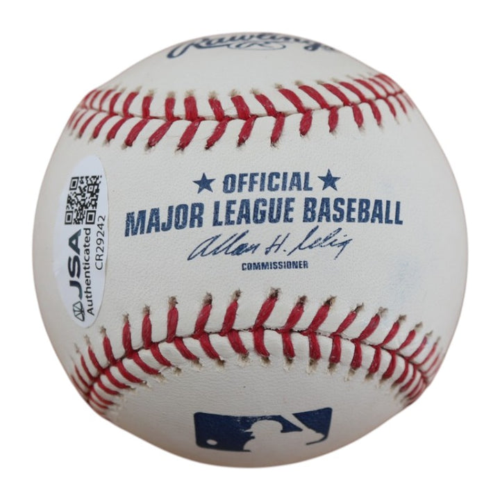 Tino Martinez New York Yankees Autographed OMLB Baseball JSA COA