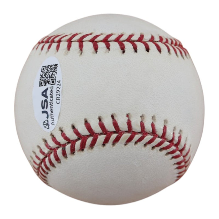 Bobby Murcer Yankees Autographed Mickey Mantle Foundation Logo Baseball JSA COA
