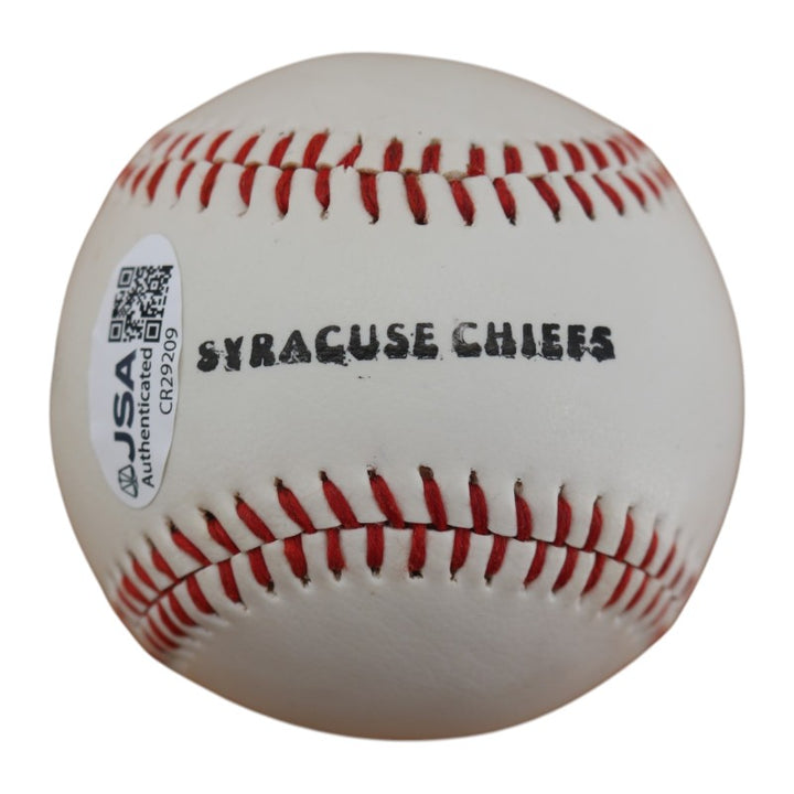 Mark Fidrych Detroit Tigers Autographed Syracuse Cheifs Baseball JSA COA