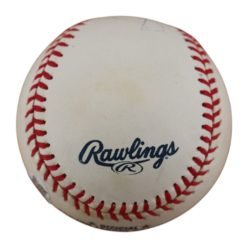 Gary Apple CBS News Autographed Inscribed OMLB Baseball JSA  COA