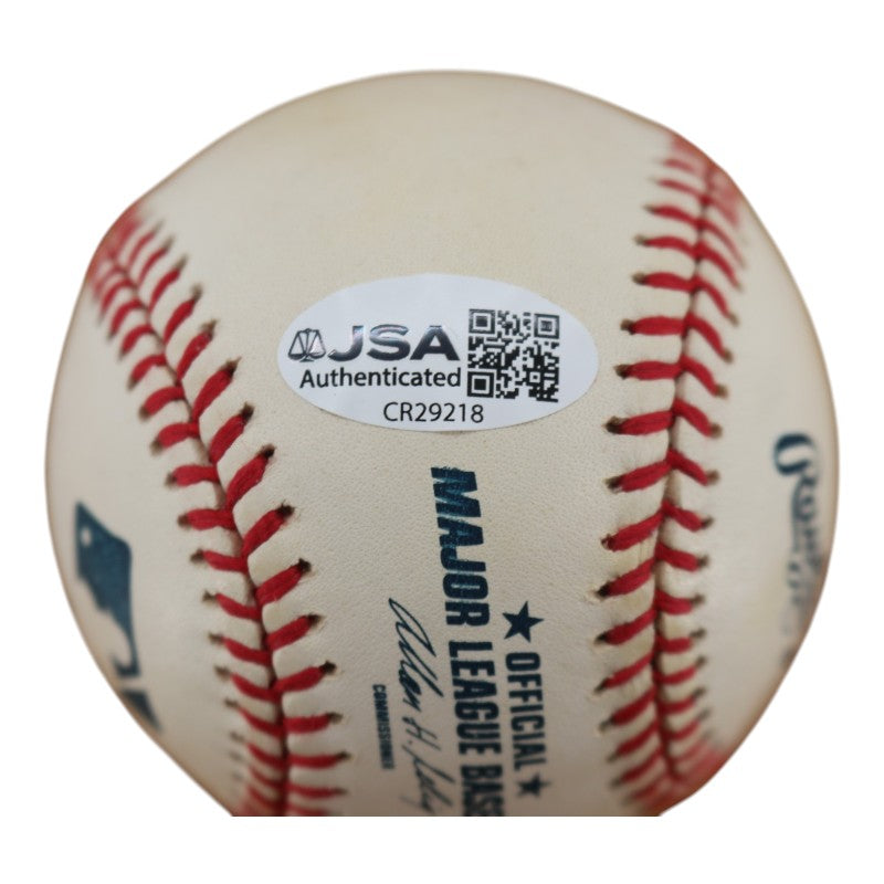 Gary Apple CBS News Autographed Inscribed OMLB Baseball JSA  COA