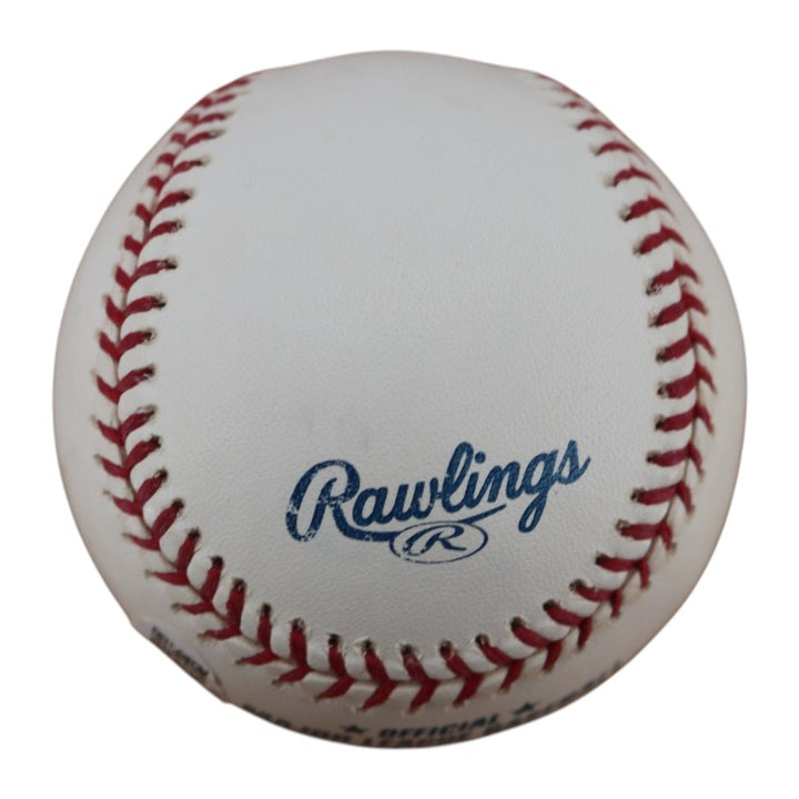 Rudy May New York Yankees Autographed OMLB Baseball JSA COA