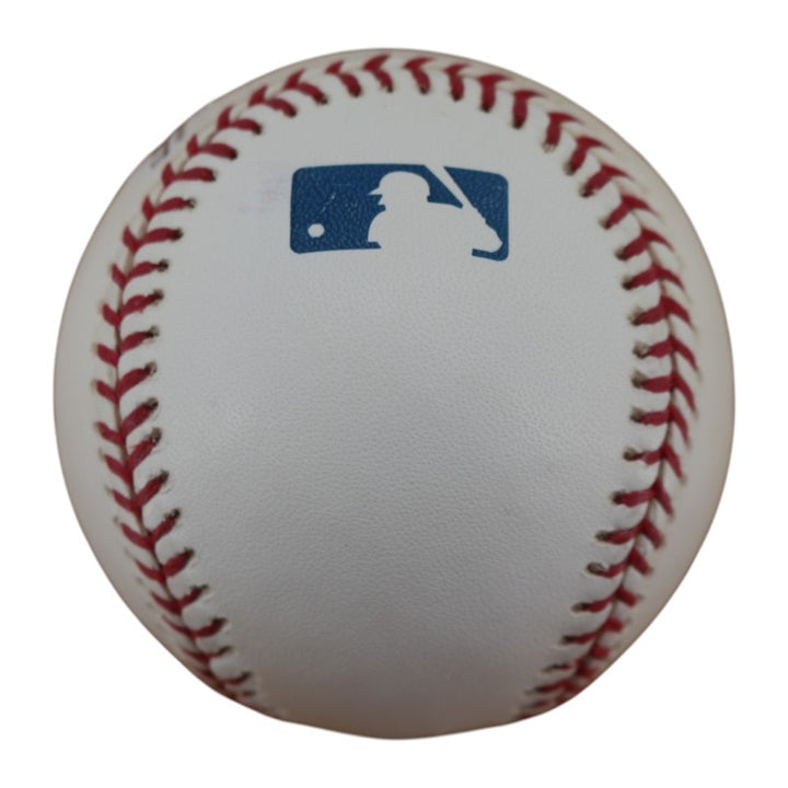 Rudy May New York Yankees Autographed OMLB Baseball JSA COA