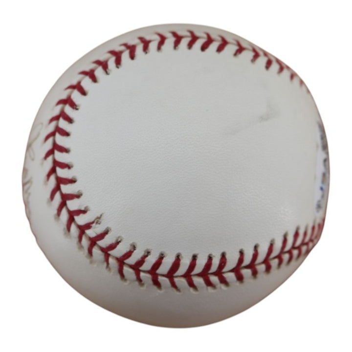 Rudy May New York Yankees Autographed OMLB Baseball JSA COA