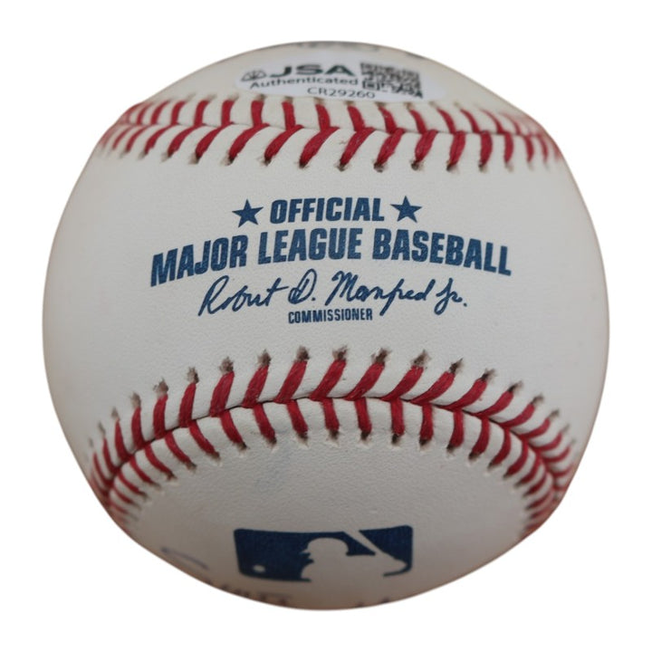 Scott Bradley New York Yankees Autographed OMLB Baseball JSA COA