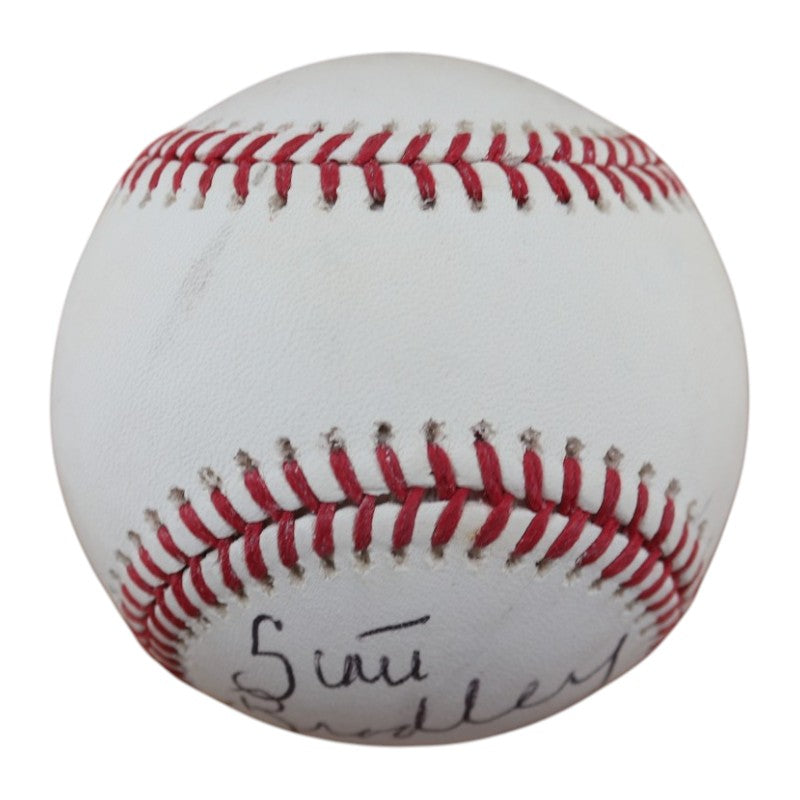 Scott Bradley New York Yankees Autographed OMLB Baseball JSA COA
