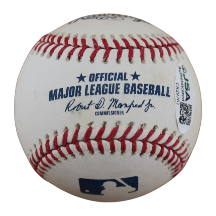 Scott Bradley New York Yankees Autographed OMLB Baseball JSA  COA-2