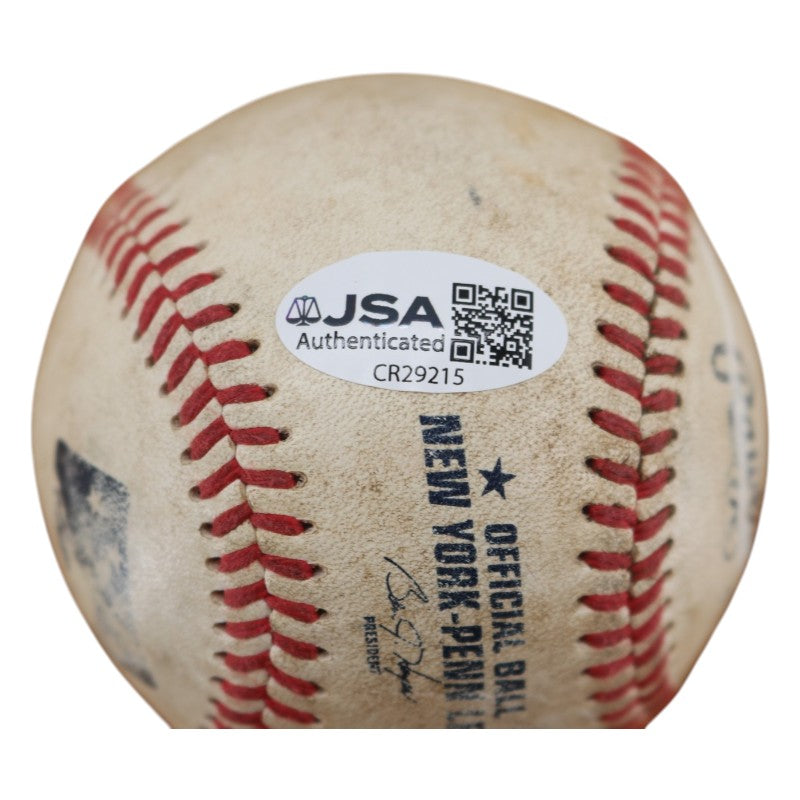 Wally Backman New York Mets Autographed Inscribed NYPL Baseball JSA COA