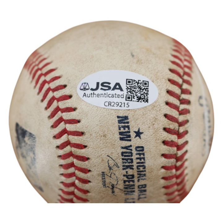 Wally Backman New York Mets Autographed Inscribed NYPL Baseball JSA COA
