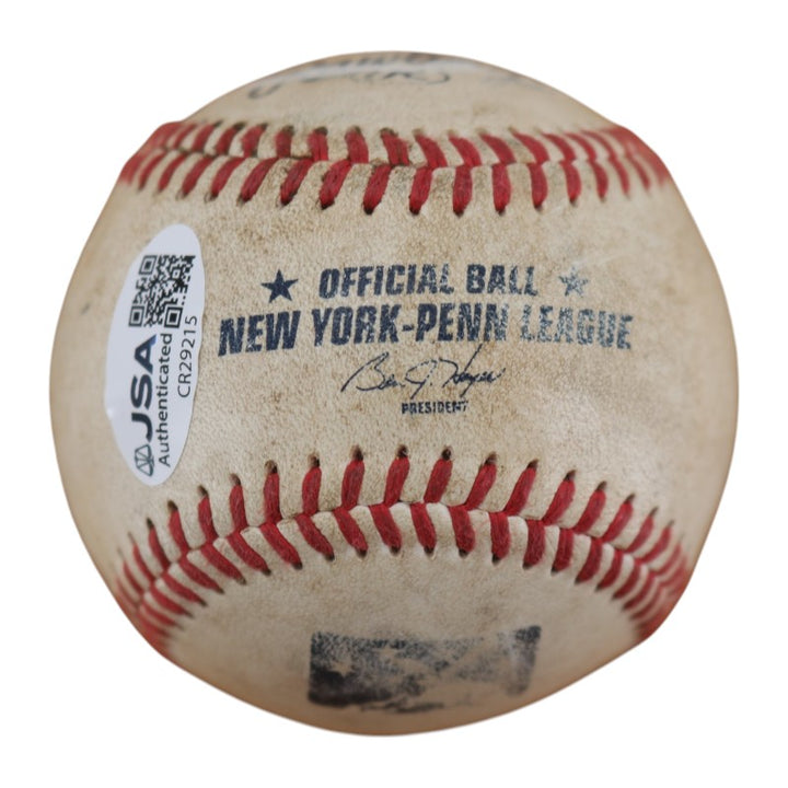 Wally Backman New York Mets Autographed Inscribed NYPL Baseball JSA COA