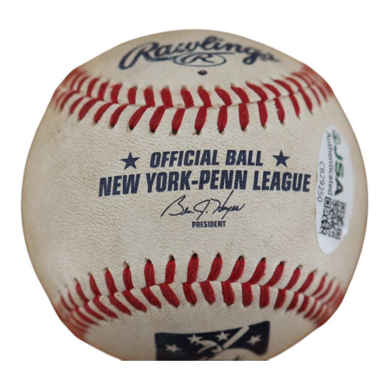 Rocket Wheeler Toronto Blue Jays Autographed NYPL Baseball JSA COA