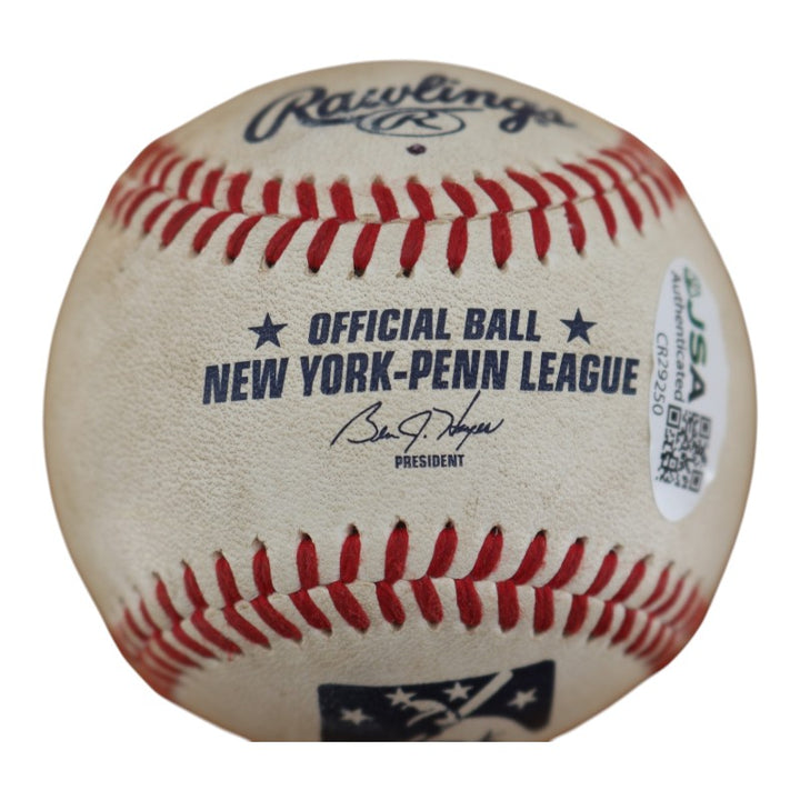 Rocket Wheeler Toronto Blue Jays Autographed NYPL Baseball JSA COA