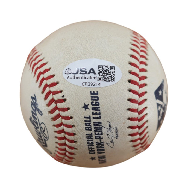 Ryan Ripken Baltimore Orioles Autographed NYPL Baseball JSA COA