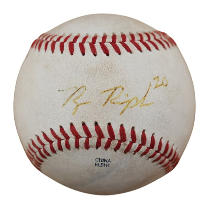 Ryan Ripken Baltimore Orioles Autographed NYPL Baseball JSA COA -2 