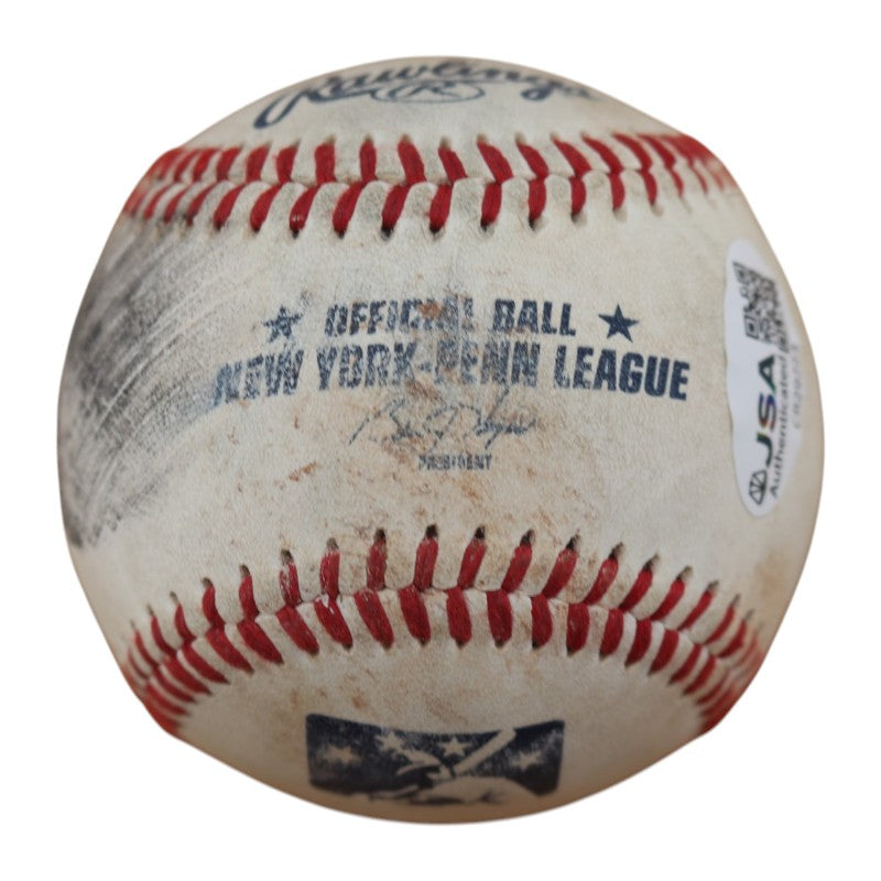 Ryan Ripken Baltimore Orioles Autographed NYPL Baseball JSA COA-2