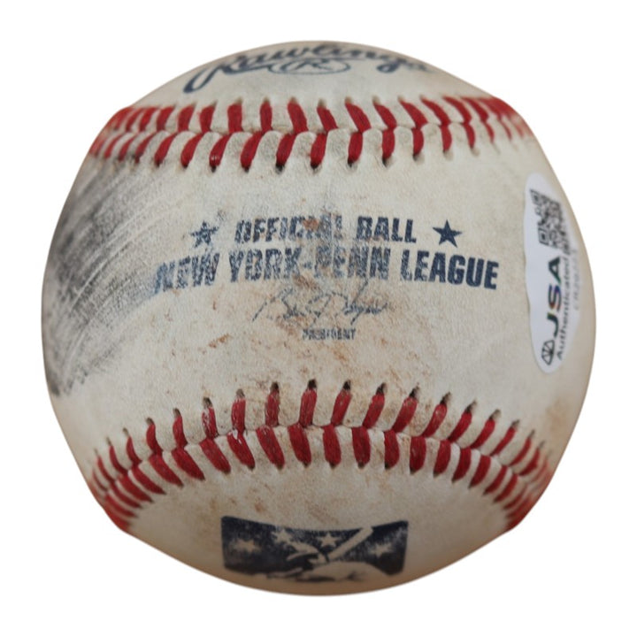 Ryan Ripken Baltimore Orioles Autographed NYPL Baseball JSA COA-2