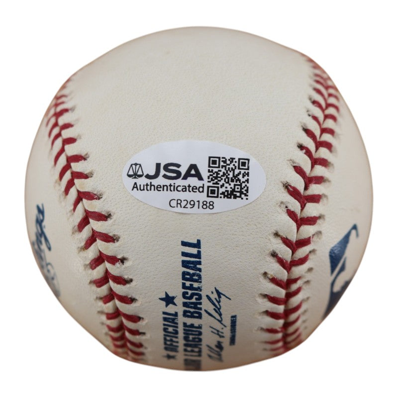 Eric Chavez New York Mets Autographed OMLB Baseball JSA COA