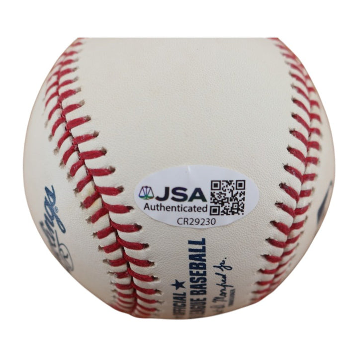 Ray Negron New York Yankees Autographed OMLB Baseball JSA COA