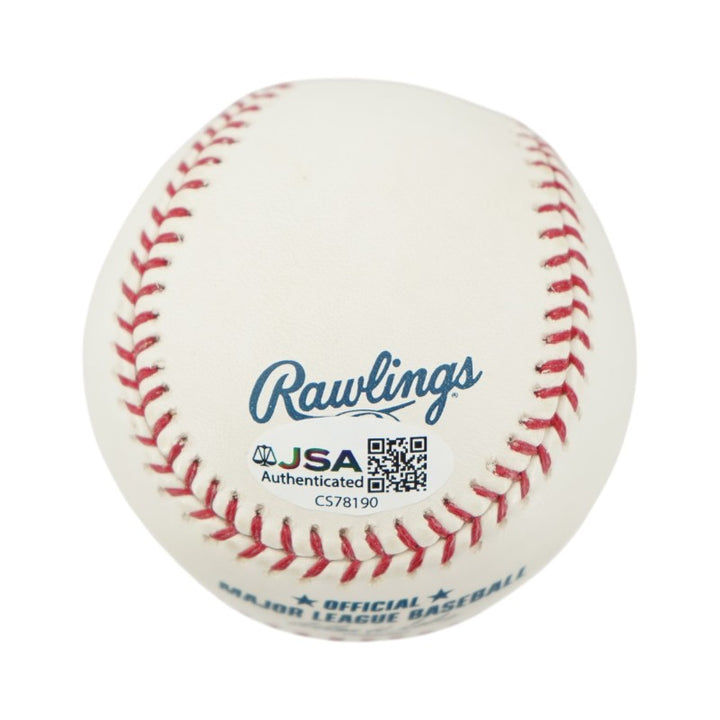 Don Larsen New York Yankees Signed Inscribed Rawlings OMLB Baseball JSA COA