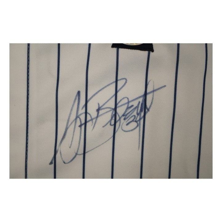 AJ Burnett New York Yankees Autographed Replica Jersey Steiner COA/MLB Auth 