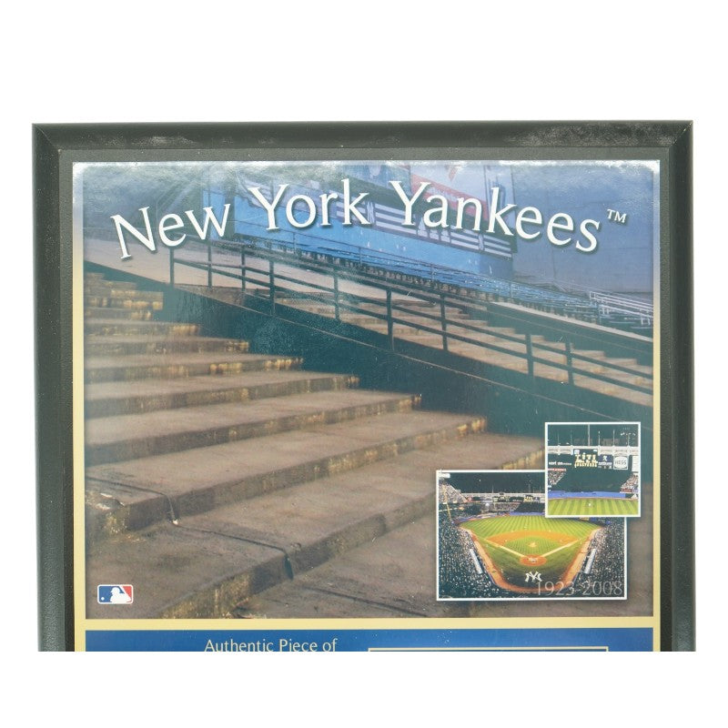 New York Yankees Plaque Authentic Black Seats Piece From Old Yankee Stadium Steiner COA