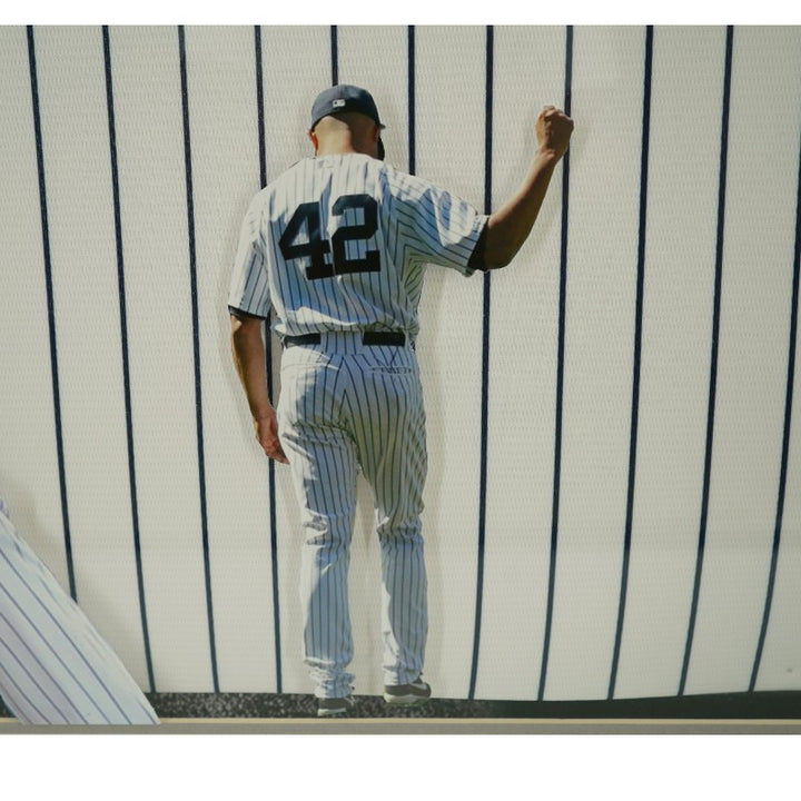 Mariano Rivera New York Yankees Autographed Framed Jersey 28x36 3D Printed Steiner COA