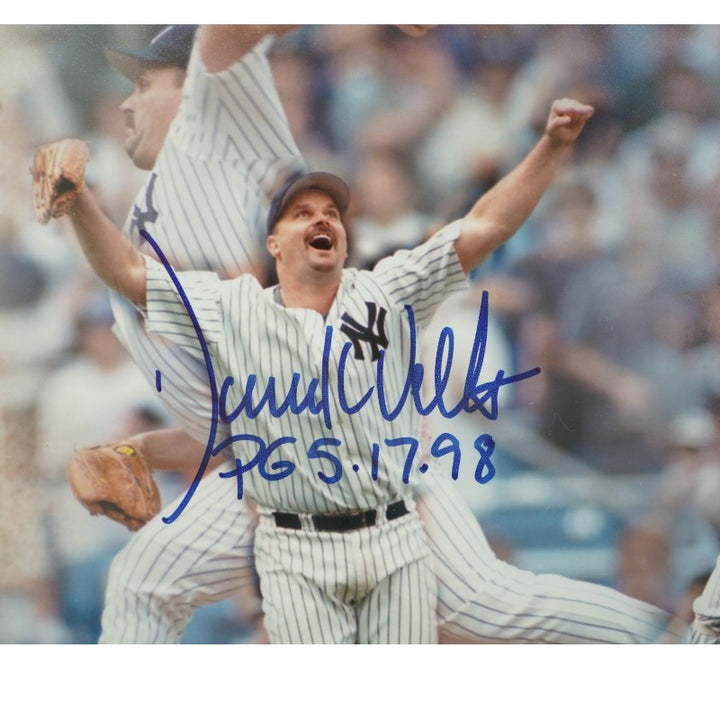 Larsen Wells Cone New York Yankees Multi-Signed Inscribed Framed Photo 11x14 WYWH Holo