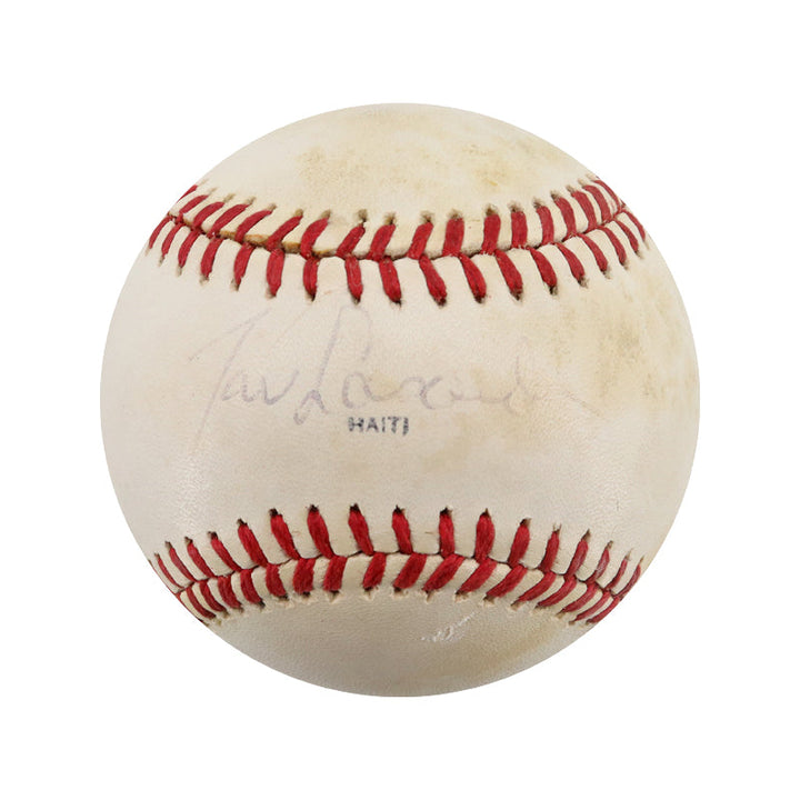 Tom Lasorda and Tony LaRussa Dual Signed 1988 World Series Logo Baseball (JSA #AL13484)